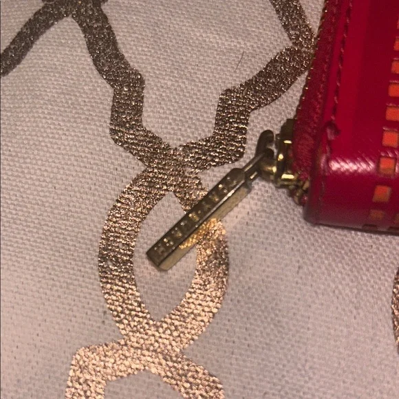 Tory Burch Red and Orange Wallet - Picture 2 of 6